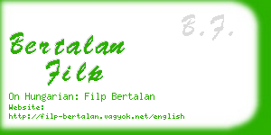 bertalan filp business card